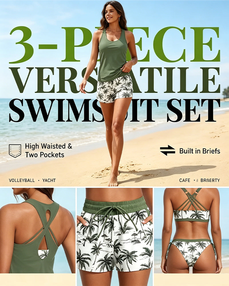 Matilda | 3-Piece Tankini Swim Set