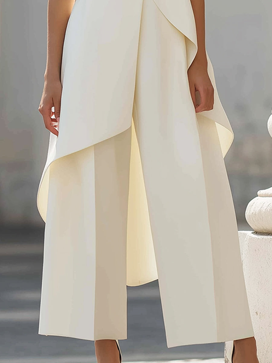 Clara | Elegant Sleeveless Layered Jumpsuit