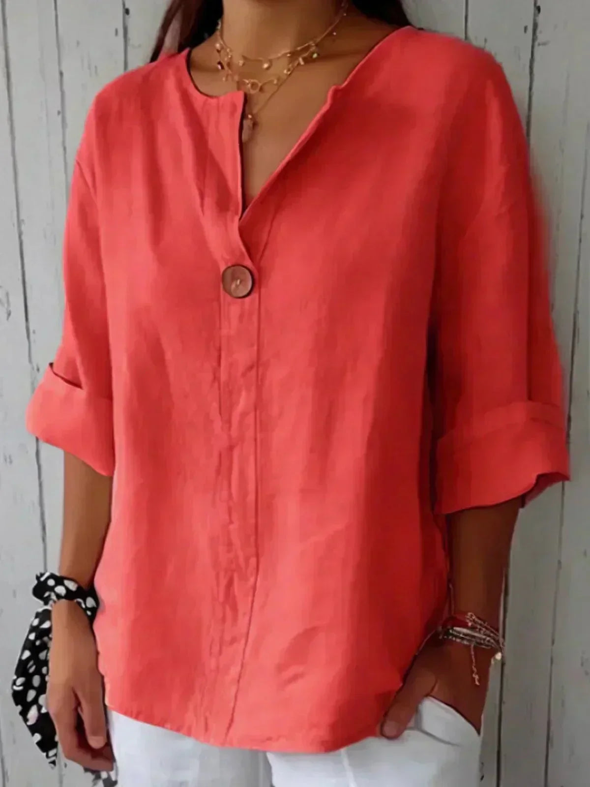 Kirra | Relaxed Button Blouse