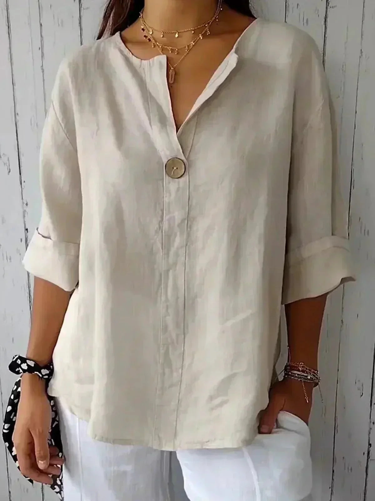 Kirra | Relaxed Button Blouse