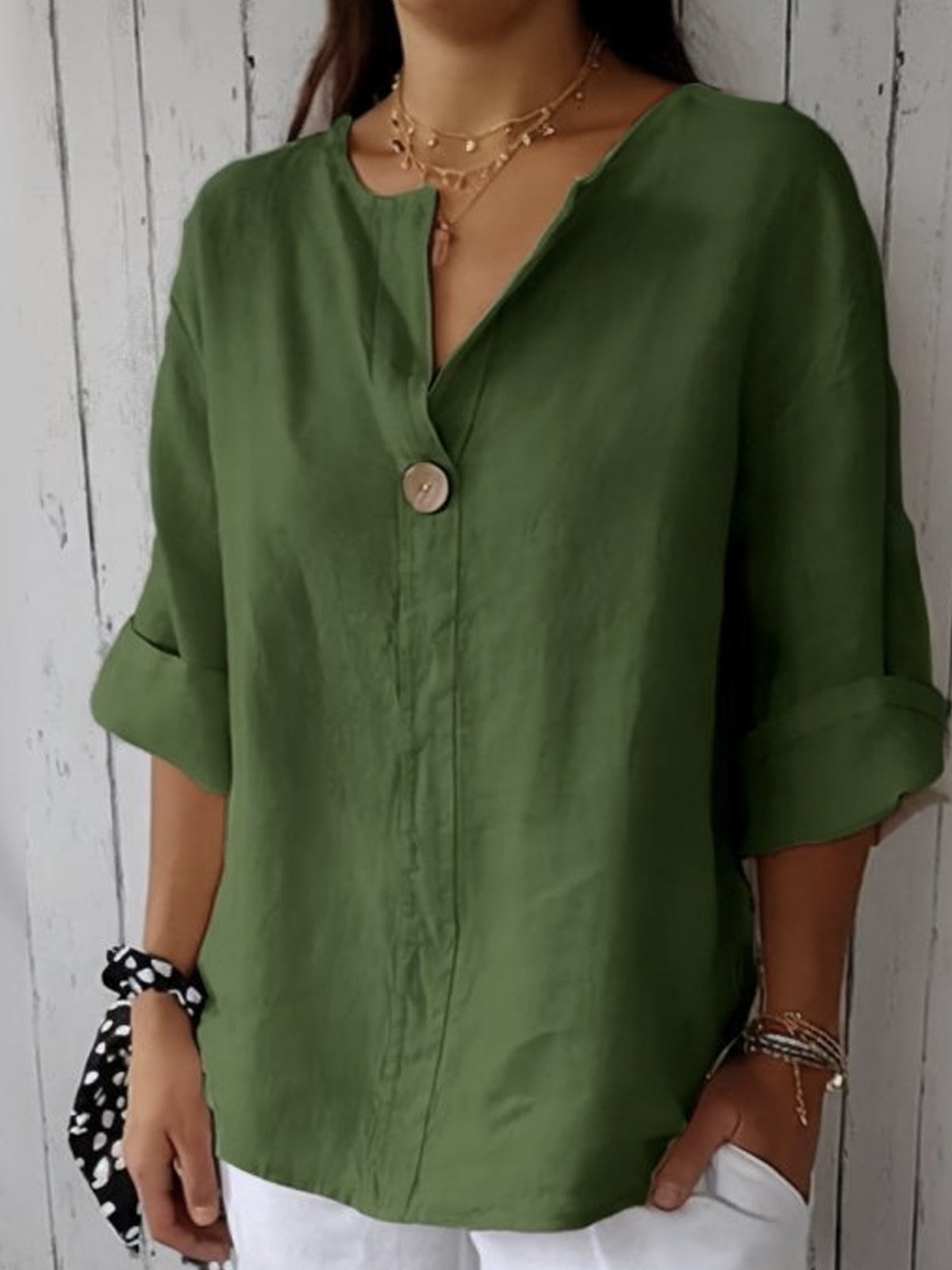 Kirra | Relaxed Button Blouse