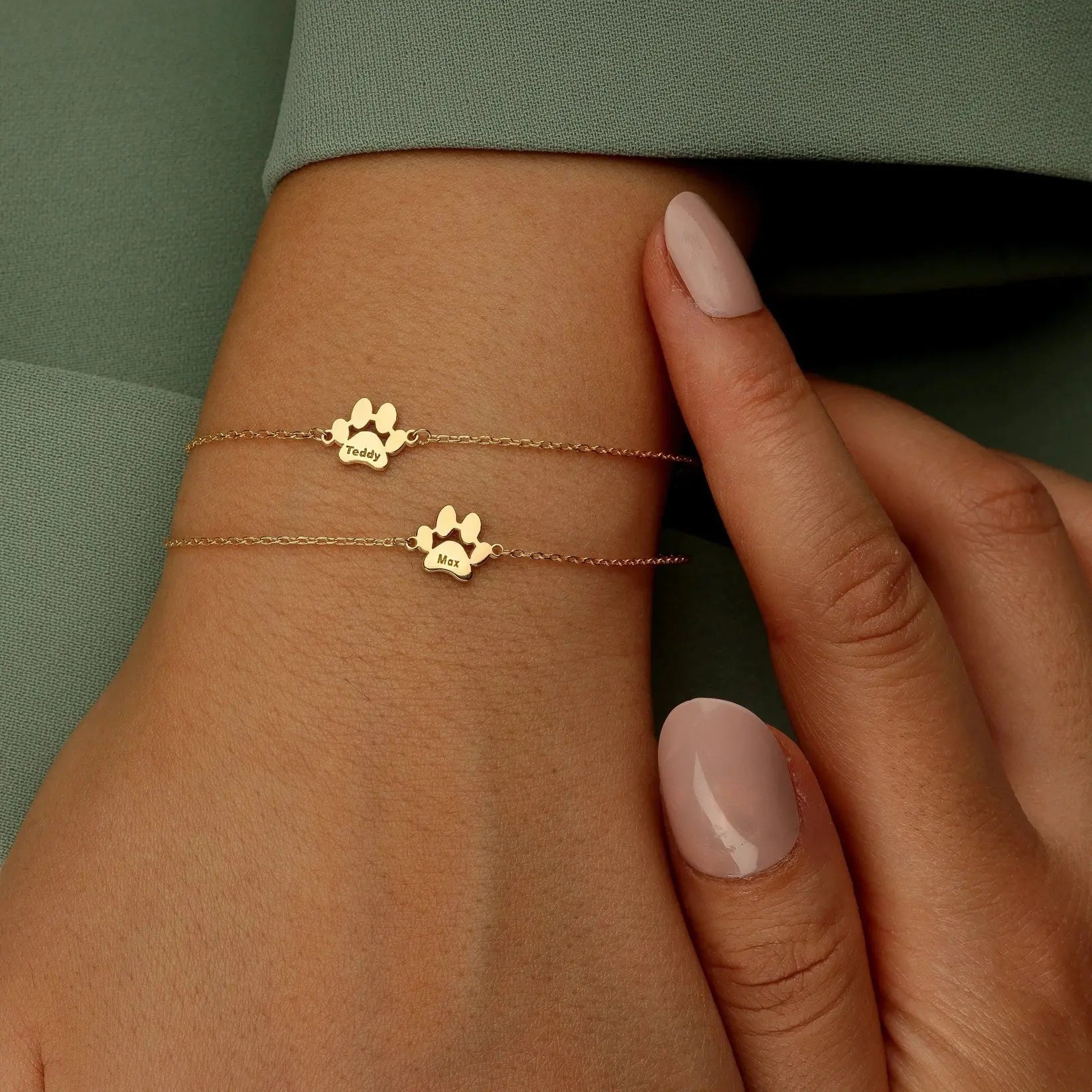 Millie | Personalised Paw Print Bracelet