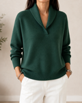 Amelia | Relaxed Collar Knit Sweater