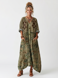 Elowen | Bohemian Button Maxi Dress