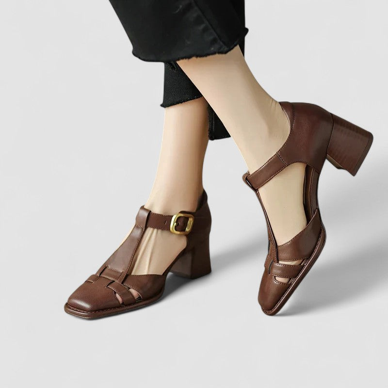 Georgia | Low Heel T-Bar Mary Janes