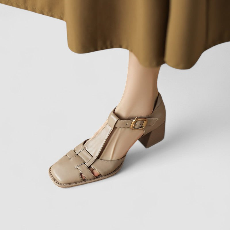 Georgia | Low Heel T-Bar Mary Janes