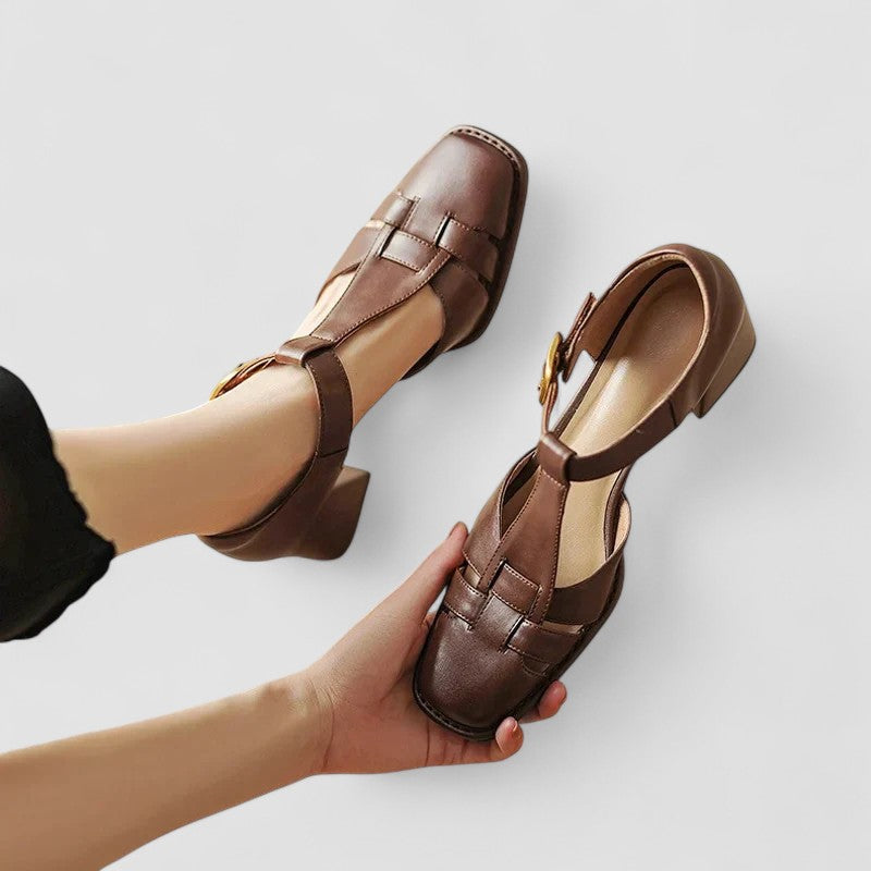 Georgia | Low Heel T-Bar Mary Janes