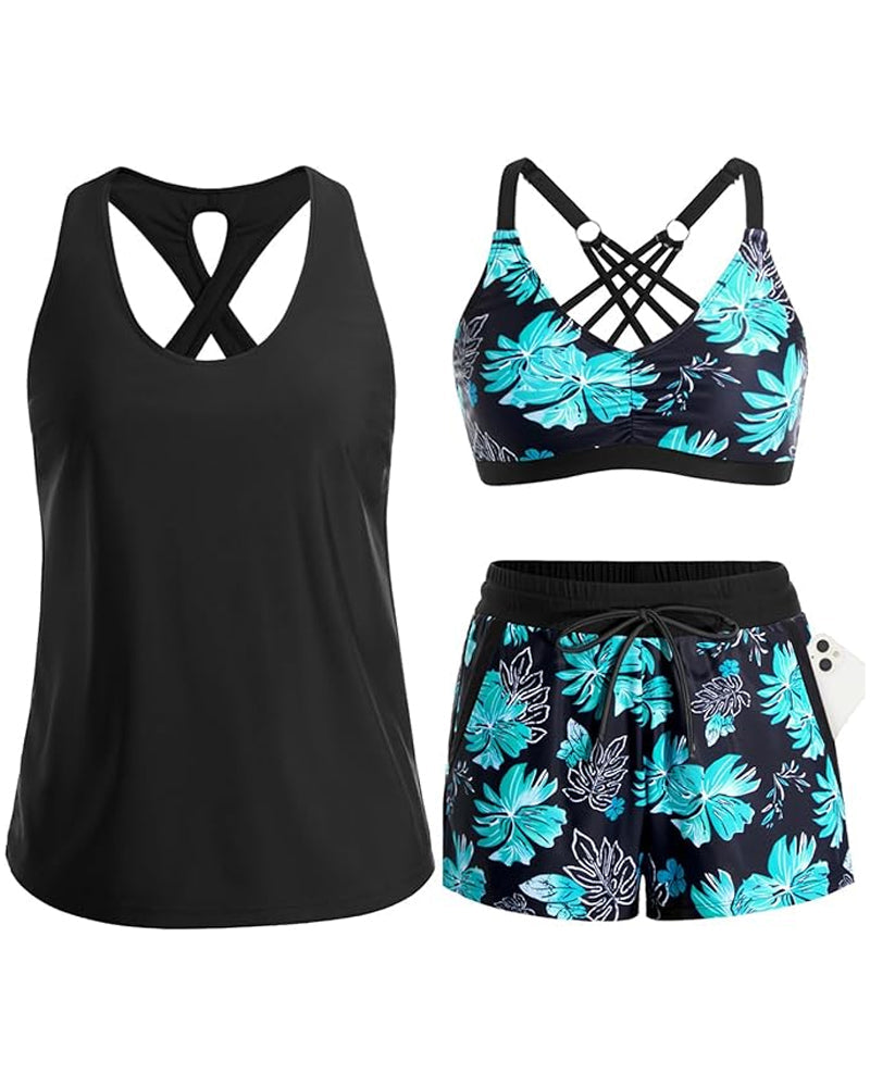 Skye | 3-Piece Tankini Swim Set