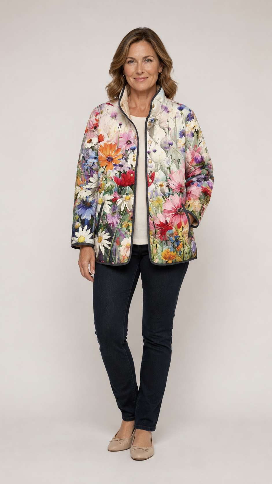 Tahlia | Floral Quilted Jacket