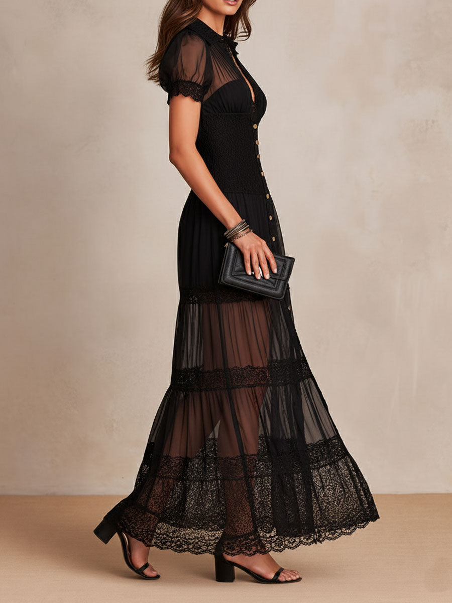Sophie | Lace Detail Maxi Dress