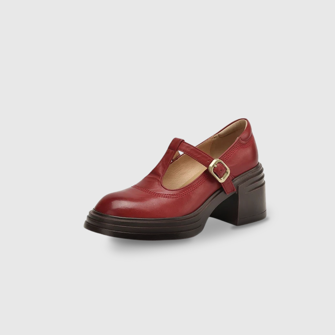 Charlotte | Platform Block Heel Mary Janes