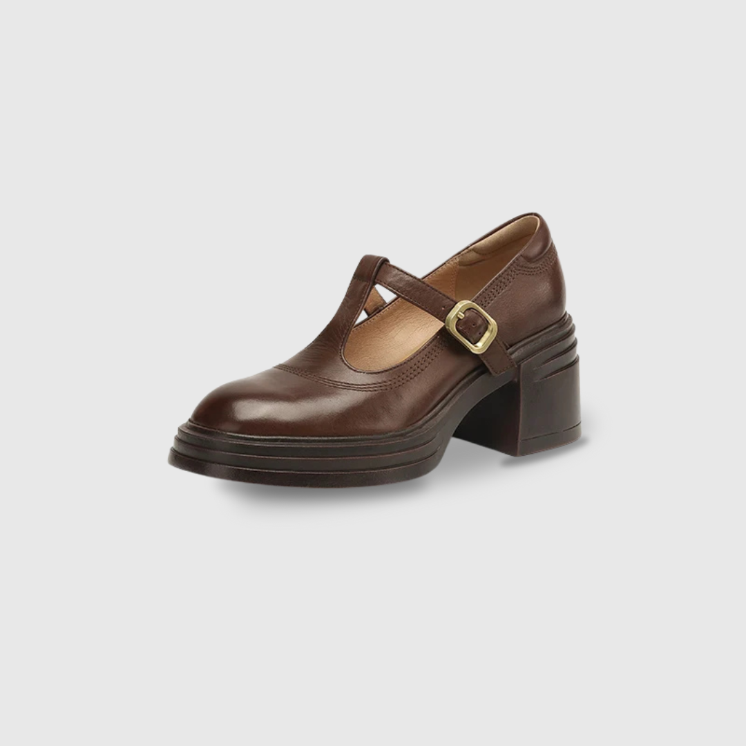 Charlotte | Platform Block Heel Mary Janes