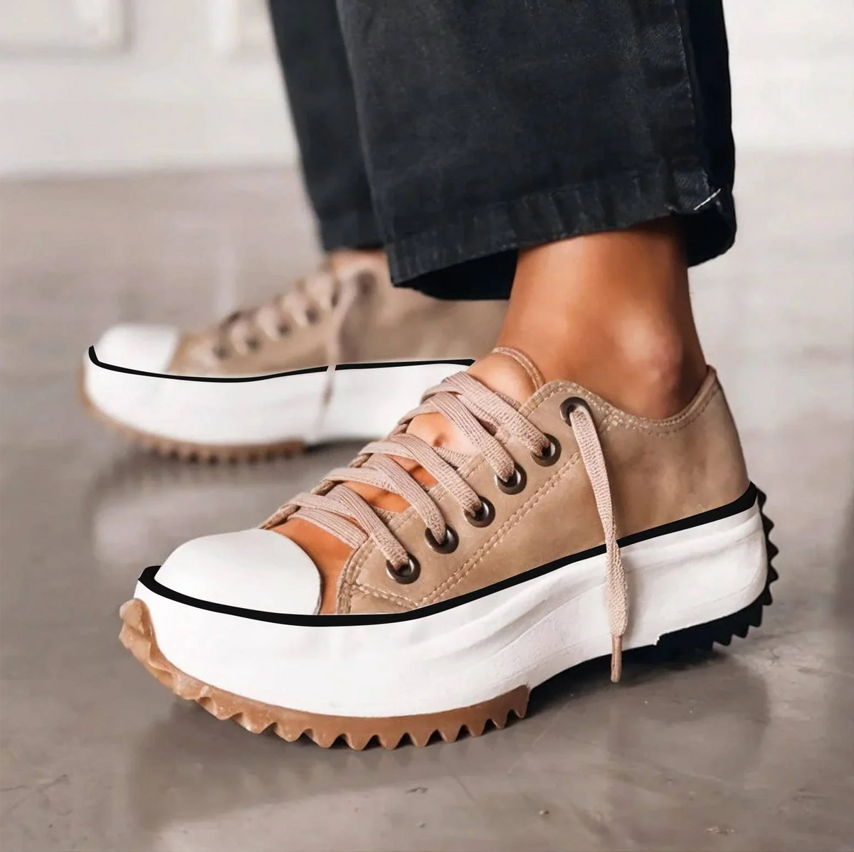 Kerrie | Orthopaedic Platform Slip-On Trainers