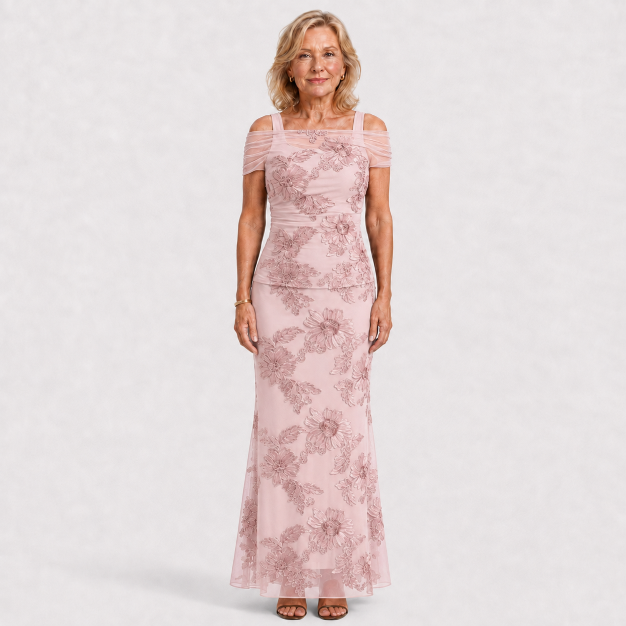 Valentina | Floral Mesh Two-Piece Set