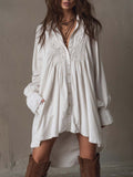 Matilda | Bohemian Lace Shirt Dress