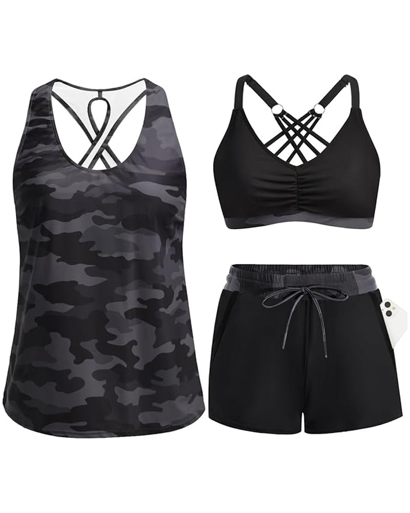 Skye | 3-Piece Tankini Swim Set