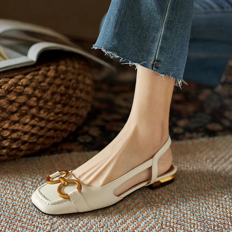 Brenna | Orthopedic Leather Buckle Sandals
