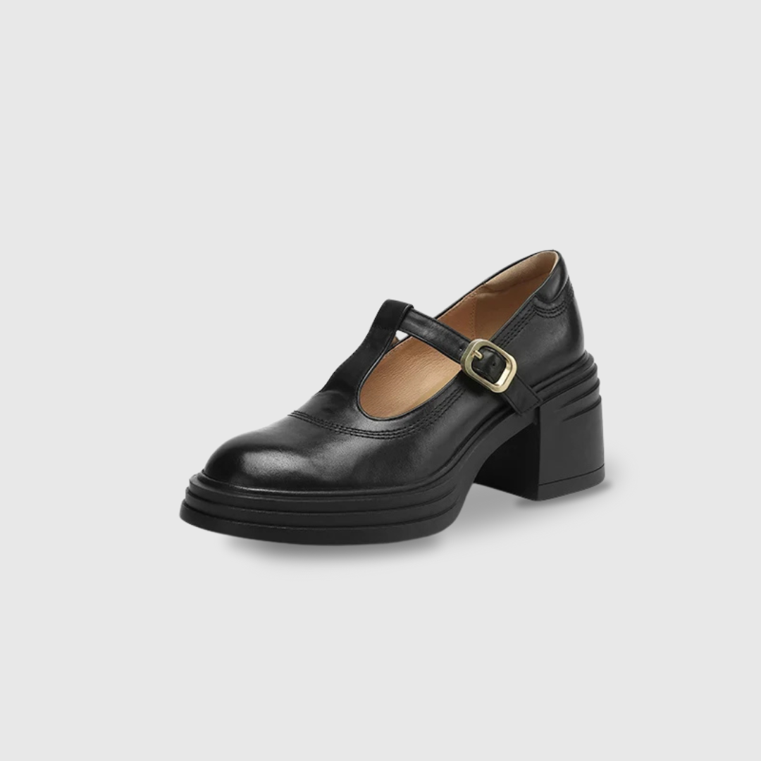 Charlotte | Platform Block Heel Mary Janes