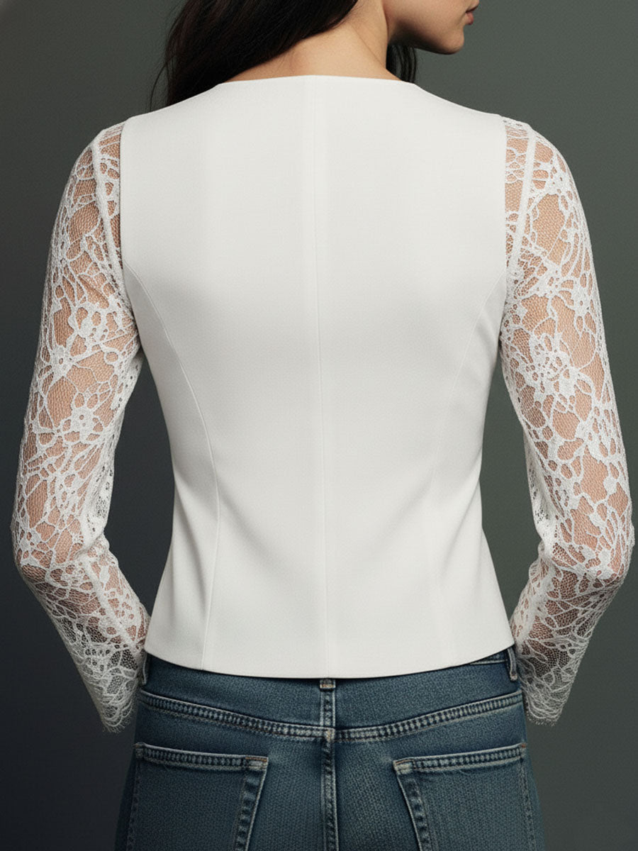 Eliza | Lace Detail Blazer