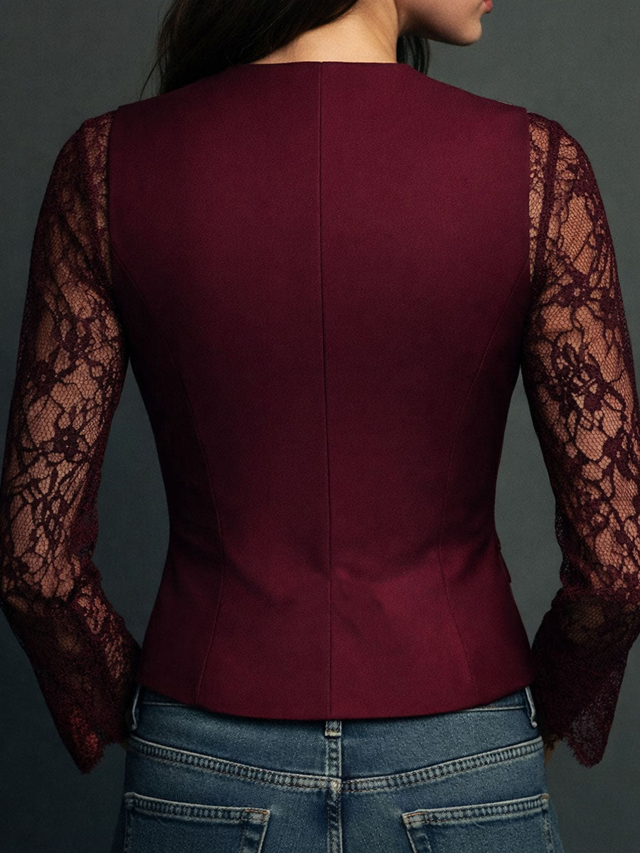 Eliza | Lace Detail Blazer