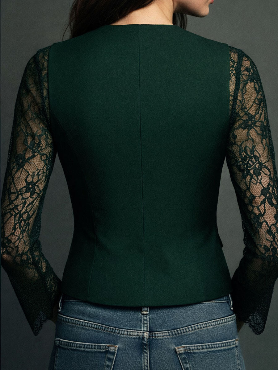 Eliza | Lace Detail Blazer
