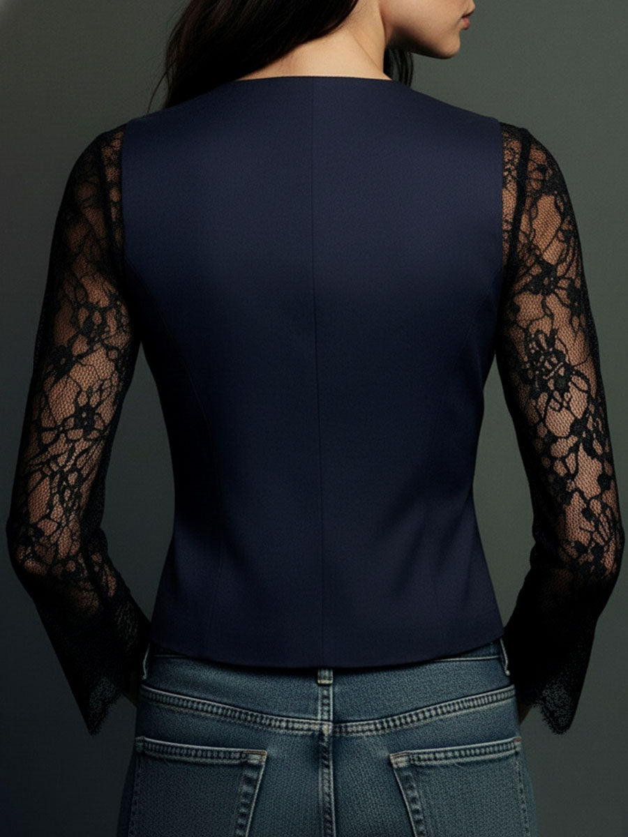 Eliza | Lace Detail Blazer