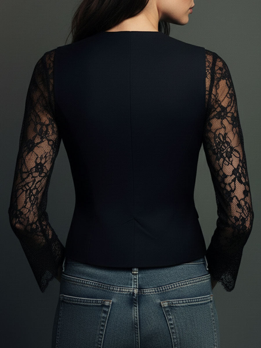 Eliza | Lace Detail Blazer
