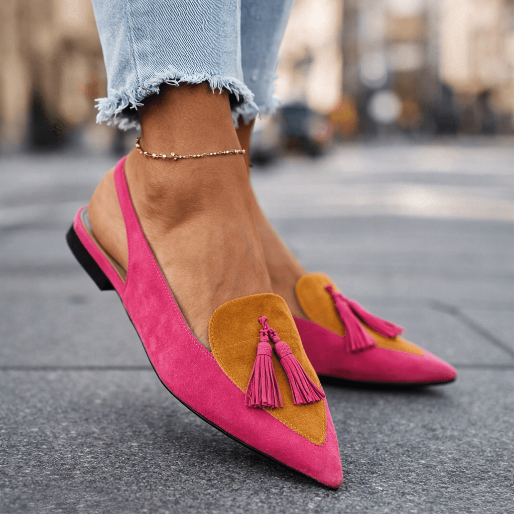 Ava | Tassel Slingback Flats