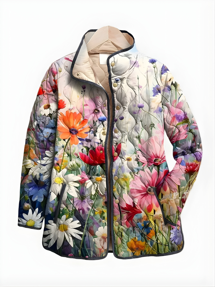 Tahlia | Floral Quilted Jacket