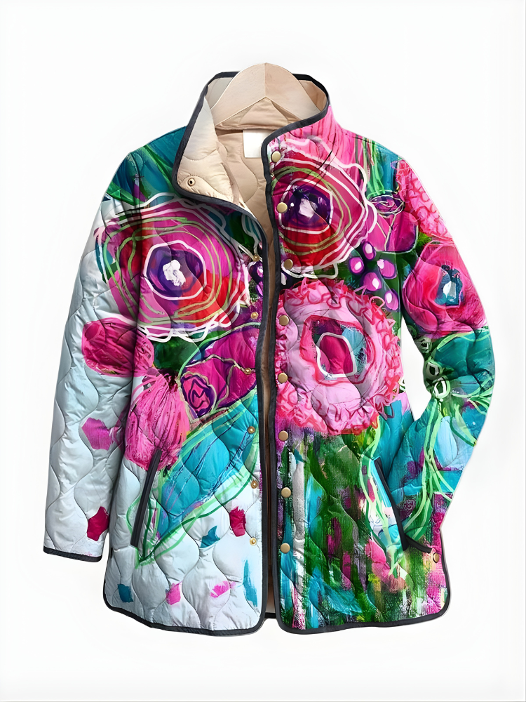Tahlia | Floral Quilted Jacket