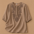 Veronique | Embroidered Relaxed Blouse