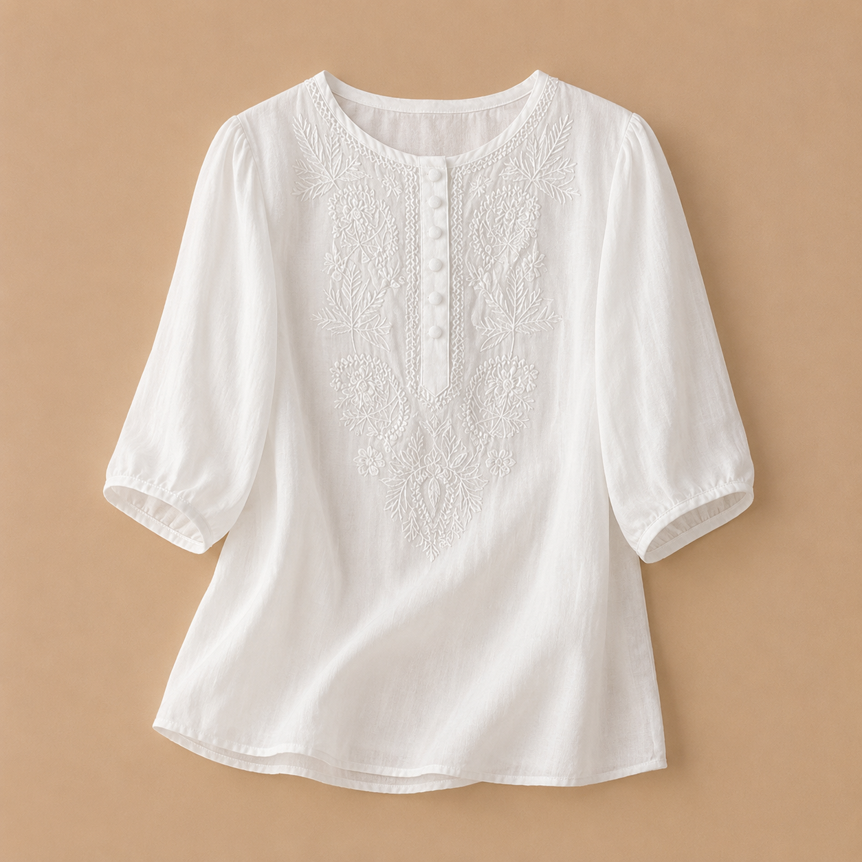 Veronique | Embroidered Relaxed Blouse
