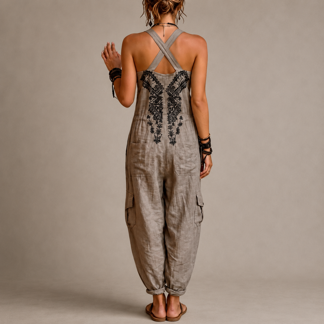 Sophie | Relaxed Embroidered Jumpsuit