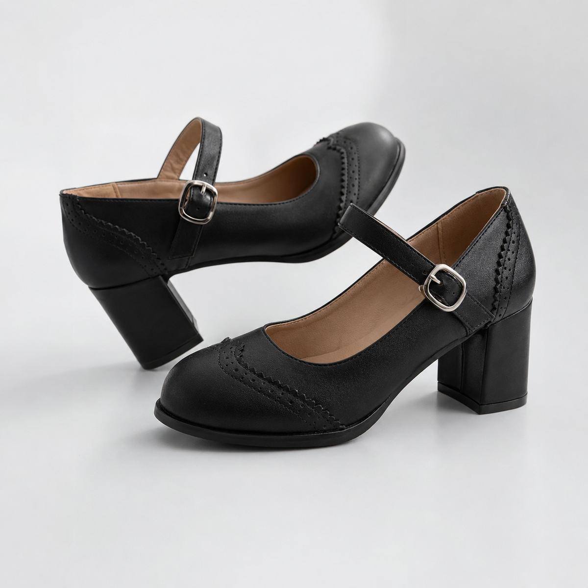 Belinda | Orthopaedic Mary Jane Block Heels