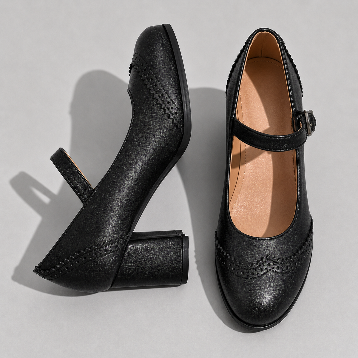 Belinda | Orthopaedic Mary Jane Block Heels