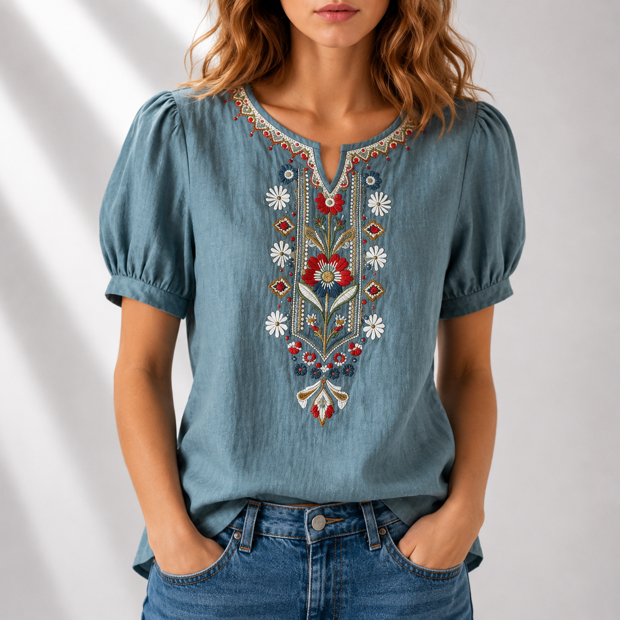 Tahlia | Embroidered Blouse