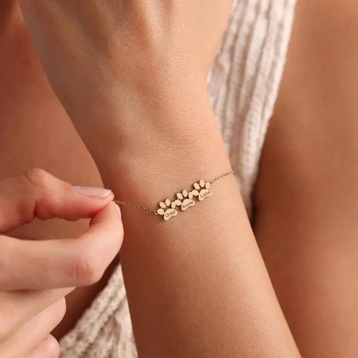 Millie | Personalised Paw Print Bracelet