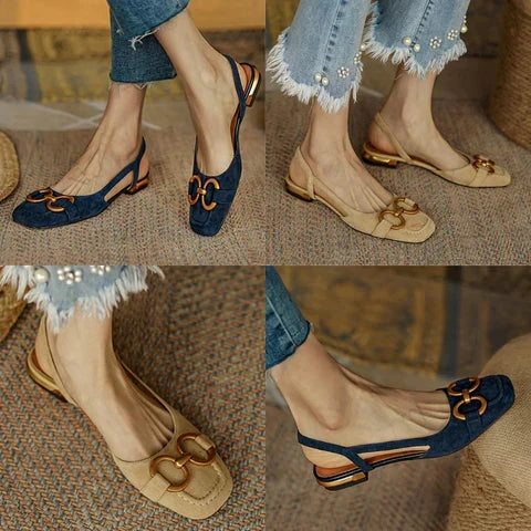 Brenna | Orthopedic Leather Buckle Sandals