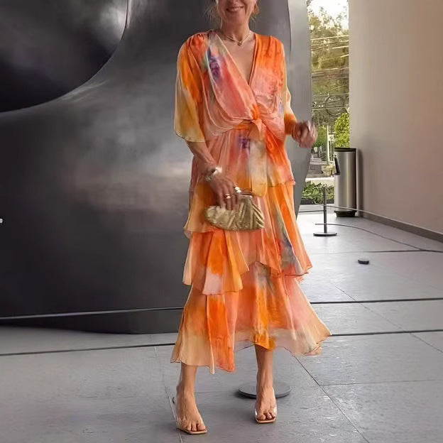 Alana | Floral Wrap Midi Dress