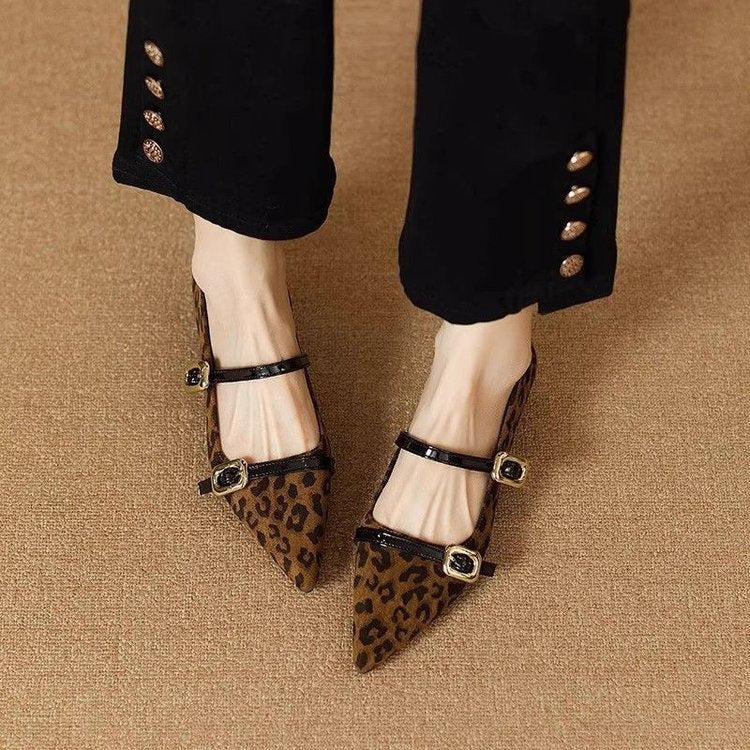 Tilly | Double-Strap Pointed Flats