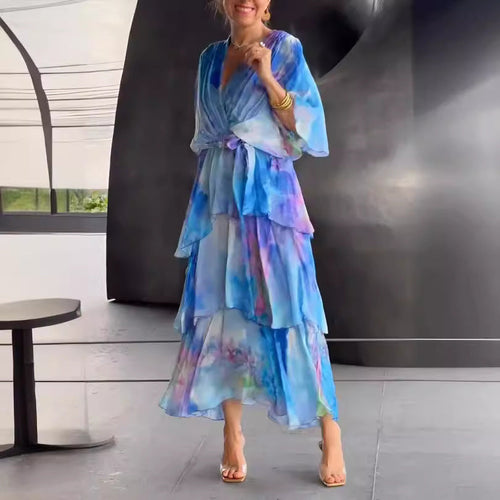 Alana | Floral Wrap Midi Dress