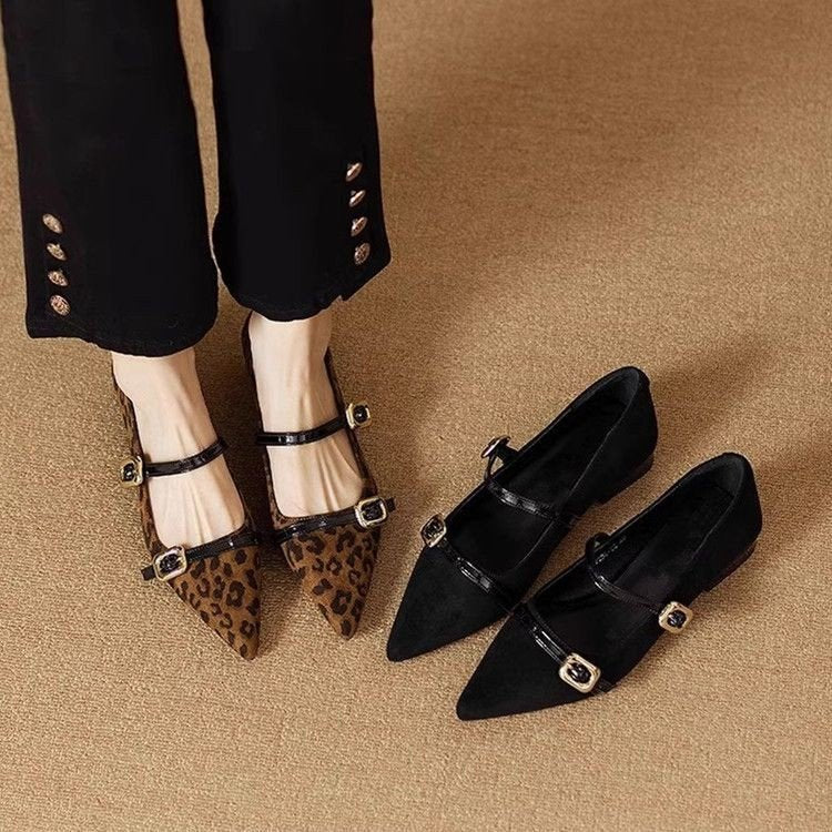 Tilly | Double-Strap Pointed Flats