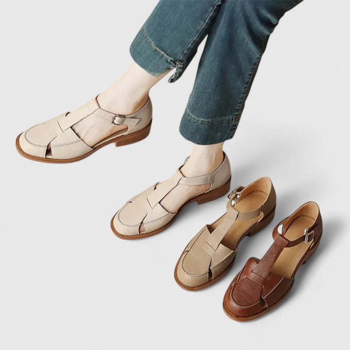 Isla | Closed Toe T-Bar Sandals