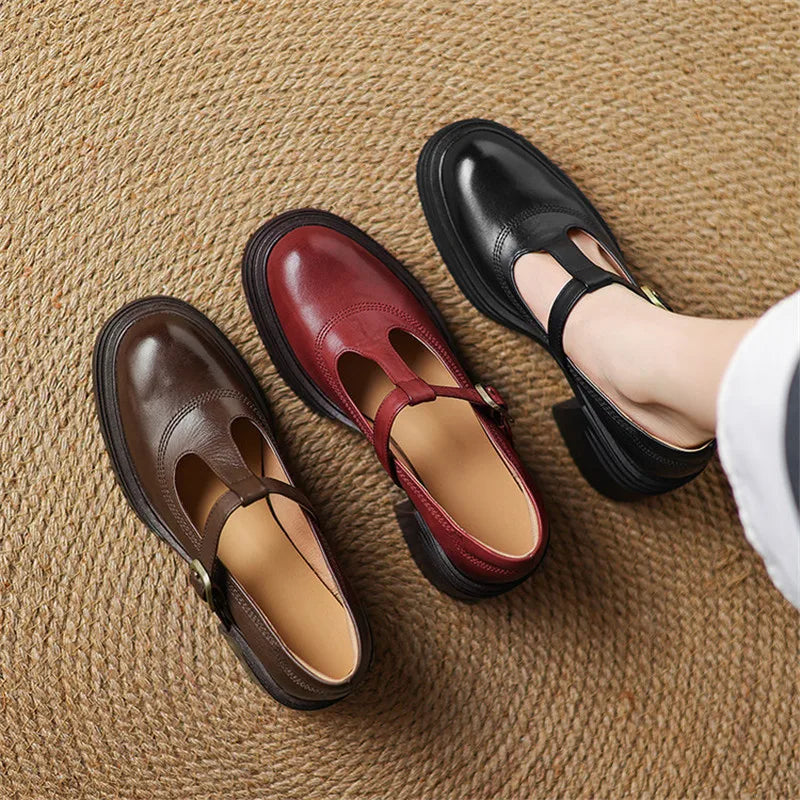 Charlotte | Platform Block Heel Mary Janes