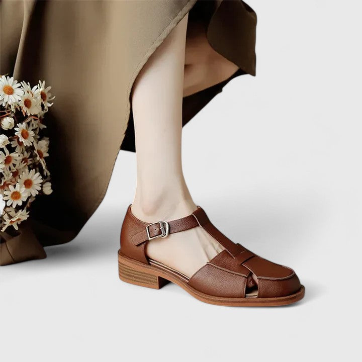 Isla | Closed Toe T-Bar Sandals