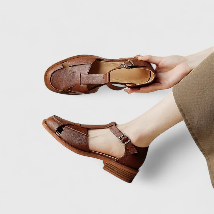 Isla | Closed Toe T-Bar Sandals