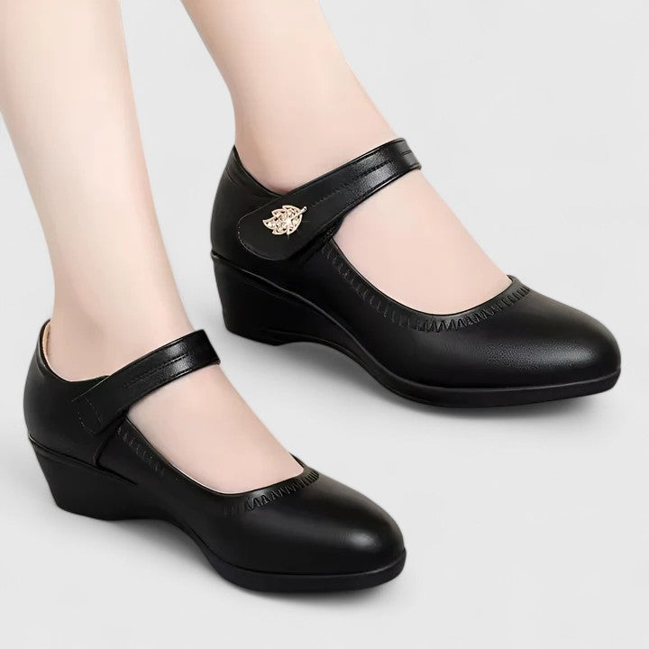 Ivy | Wedge Mary Jane Shoes