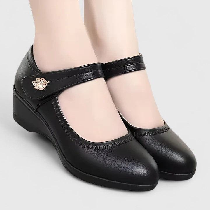 Poppy | Comfort Wedge Mary Jane Shoes
