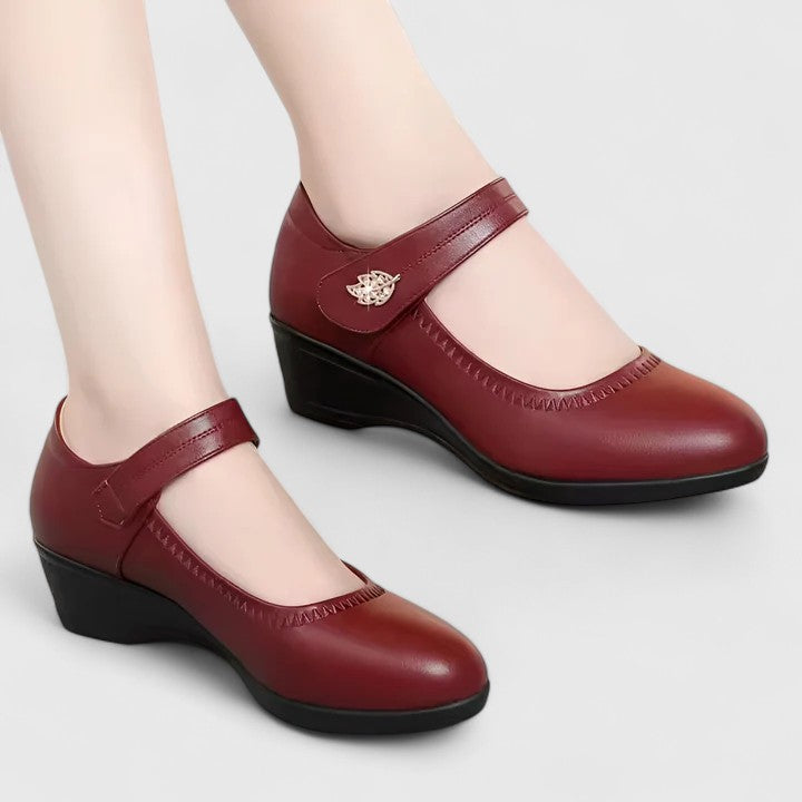 Meryl | Comfort Wedge Mary Jane Shoes
