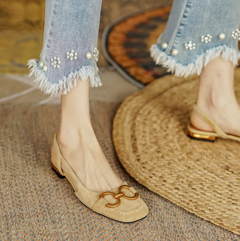 Brenna | Orthopedic Leather Buckle Sandals
